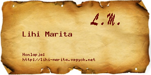 Lihi Marita névjegykártya